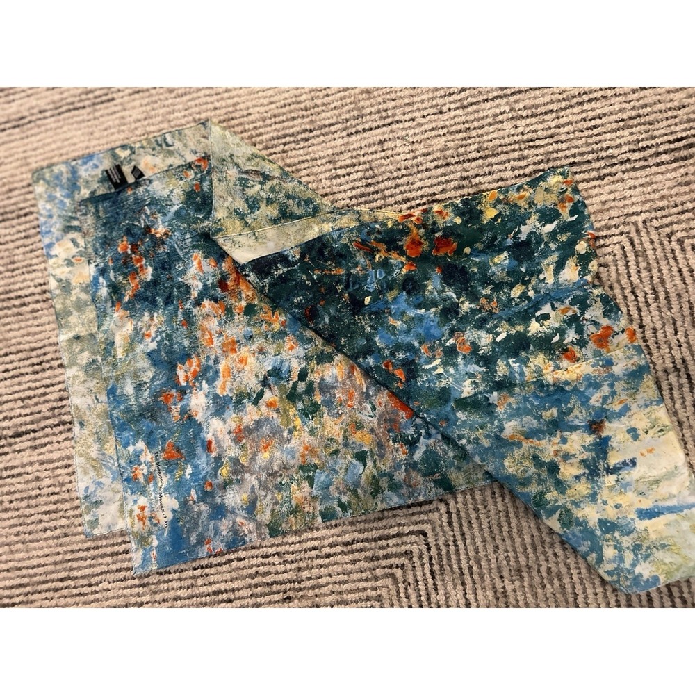 The MET Metropolitan Museum of Art Silk Scarf Impressionist Monet Style 18 X 64"